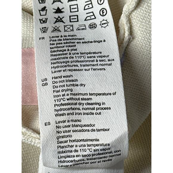 Sandro Delna Dress Rib Knit Sleeveless Button Front Mini A-Line Ecru White 10 - Picture 10 of 12